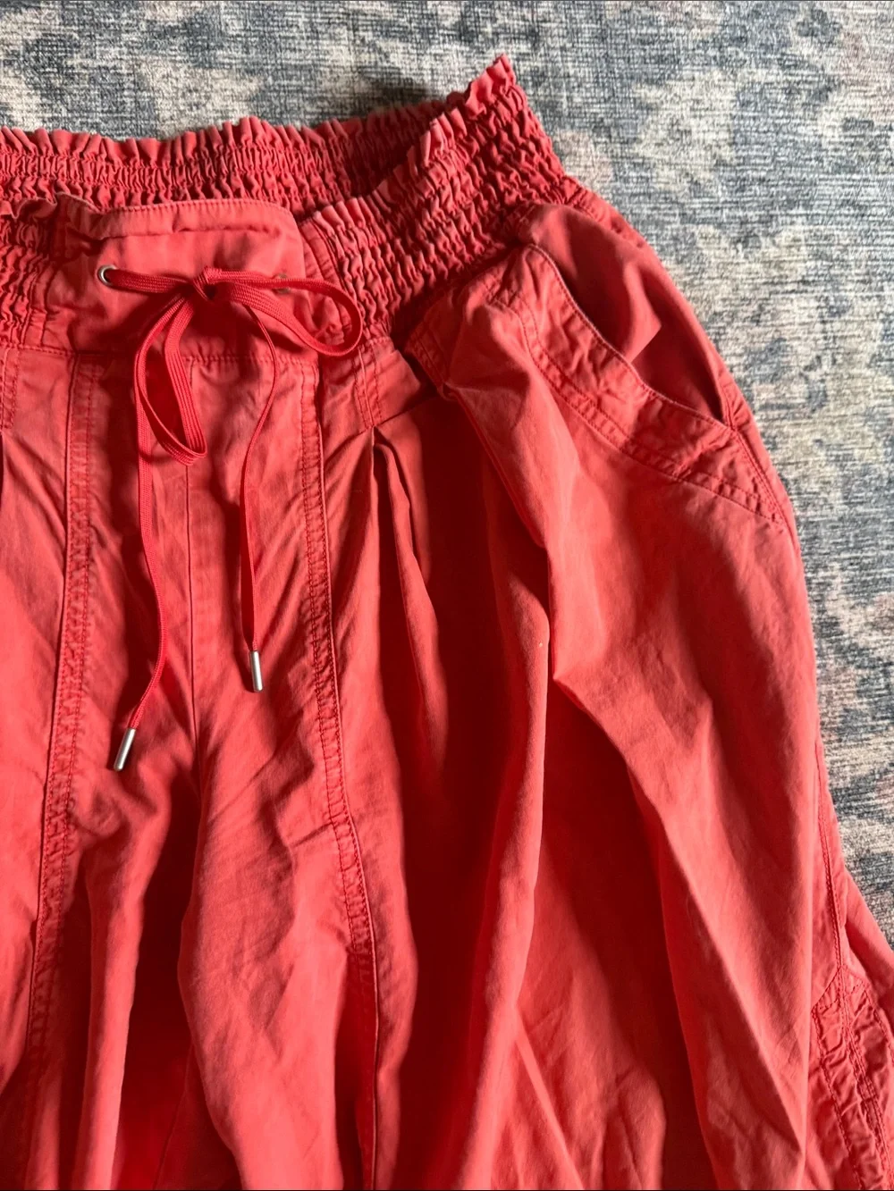 Anthropologie Men's Coral Drawstring Hybrid Shorts